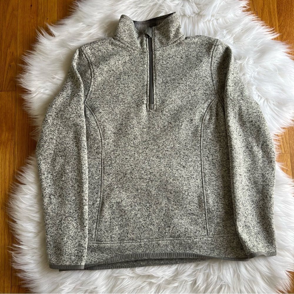 Women’s Eddie Bauer 1/4 zip Gray Pullover Size Small